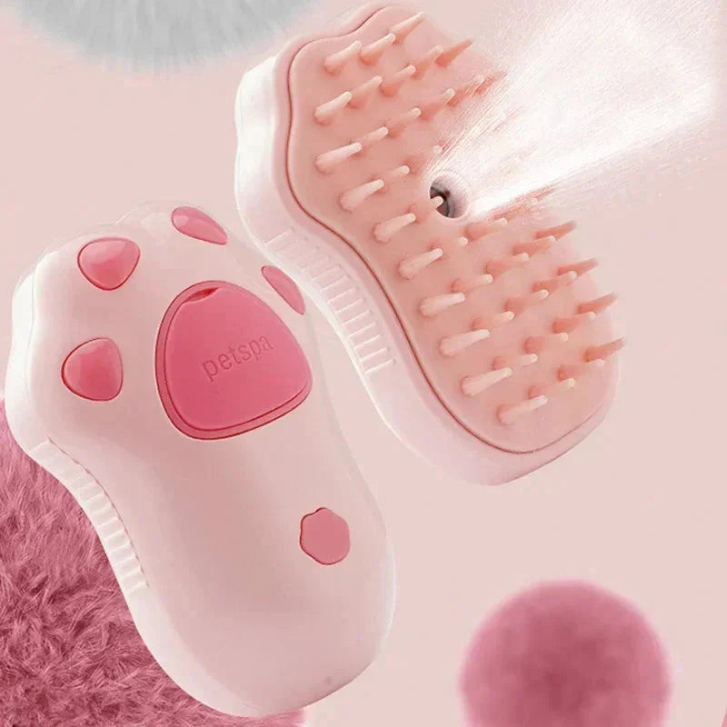 Electric Cat Steam Brush ā 3-In-1 Pet Grooming Comb with Water Spray for Cats and Dogs, USB Rechargeable