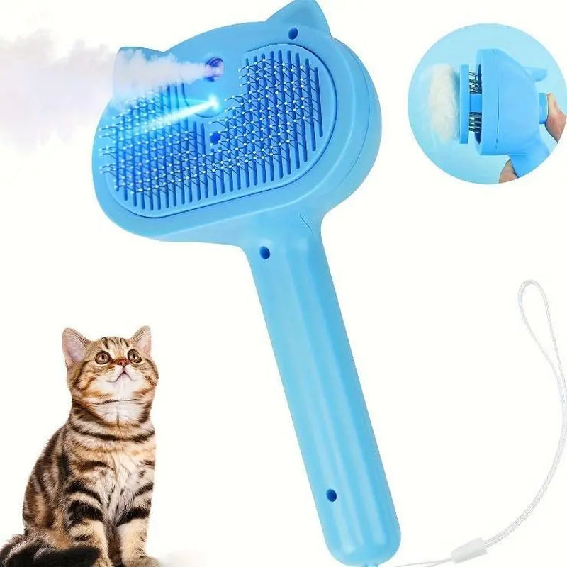 【Free Shipping】Pet Spray Hair Removal Comb, One Button Hair Removal Comb, Spray Odor Removal, Cat Brush, Dog Beauty Brush