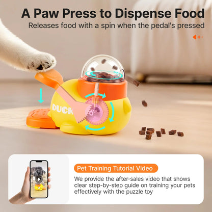 Potaroma Interactive Cat Puzzle Treat Dispenser Toy, Duck-Shaped Food Slow Feeder for Cats and Small Dogs Enrichment, IQ Training and Exercise 8.6 Inches #Summervibes #Petlovers