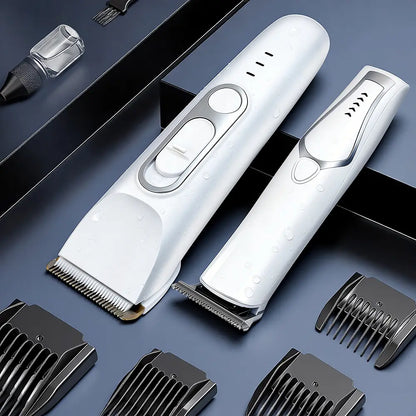 Pet Grooming Kit with 3-In-1 Function Includes 2 Trimmers 15 Accessories Positioning Combs High-Speed 5800 RPM Motor Rechargeable Battery Waterproof Durable Electric Pet Paw Trimmer Rechargeable Pet Trimmer Paw Grooming Trimmer