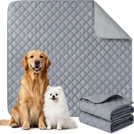 Reusable Washable Dog Pee Pads, Waterproof Non-Slip 36 x 41 Inch, 2-Pack