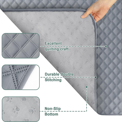 Reusable Washable Dog Pee Pads, Waterproof Non-Slip 36 x 41 Inch, 2-Pack