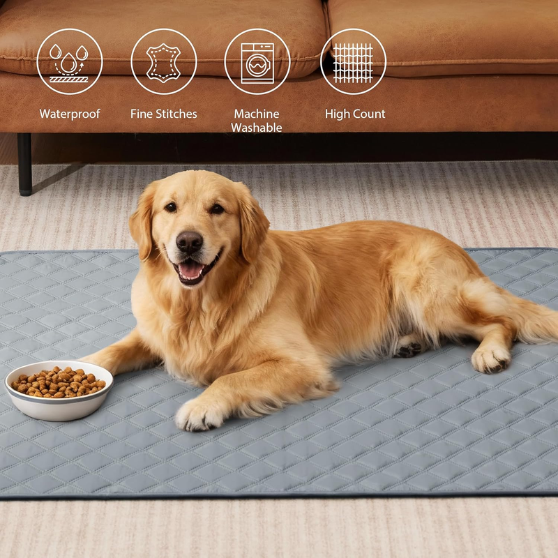 Reusable Washable Dog Pee Pads, Waterproof Non-Slip 36 x 41 Inch, 2-Pack
