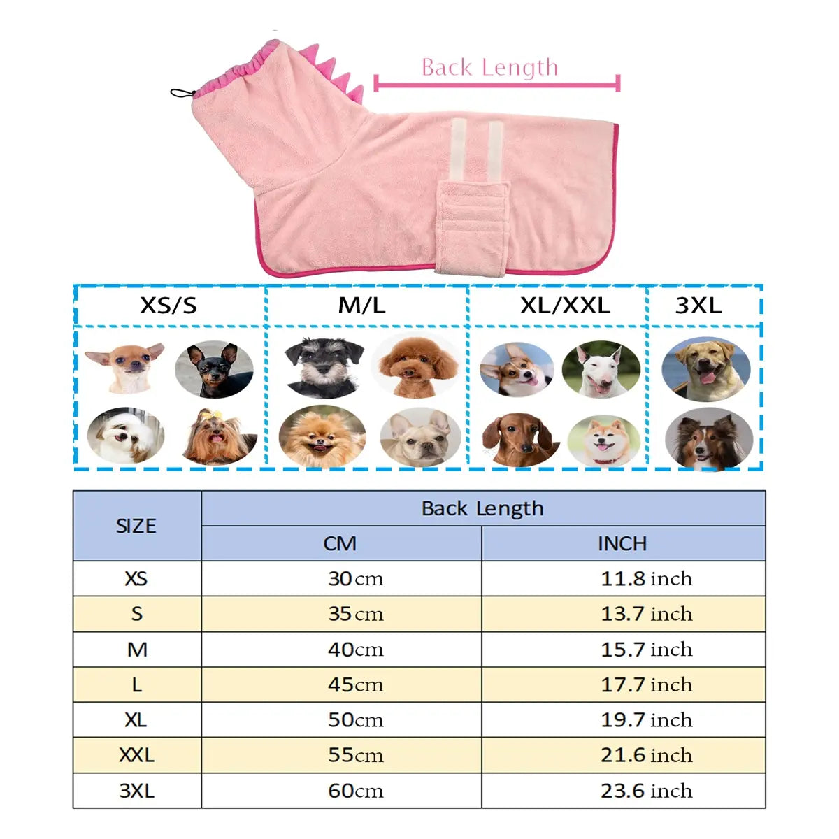 2 Counts Quick-Dry Dog Bathrobe Pet Towels Set, Adjustable Microfiber Robe with Drying Gloves, Ideal for Cold Weather and Beach Swimming Grooming Supplies #GLOBAL PICKS