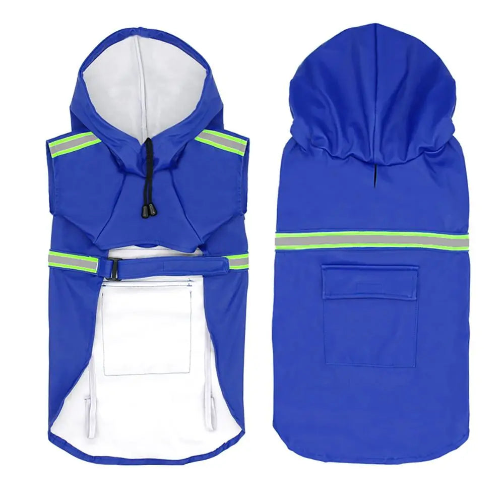 Reflective Strip Dog Raincoat, Waterproof Hooded Pet Raincoat, Breathable Outdoor Pet Raincoat for Small Medium Large Dogs, Dog Clothing, Clothes, Pet Supplies