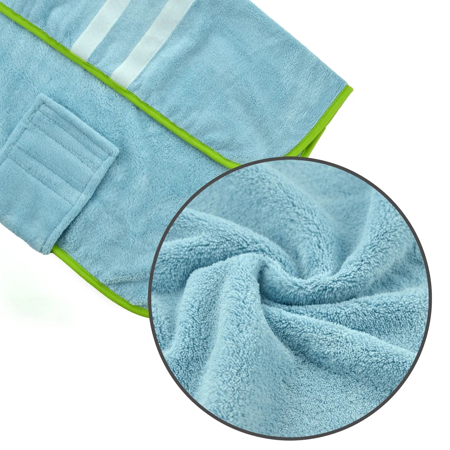 2 Counts Quick-Dry Dog Bathrobe Pet Towels Set, Adjustable Microfiber Robe with Drying Gloves, Ideal for Cold Weather and Beach Swimming Grooming Supplies #GLOBAL PICKS