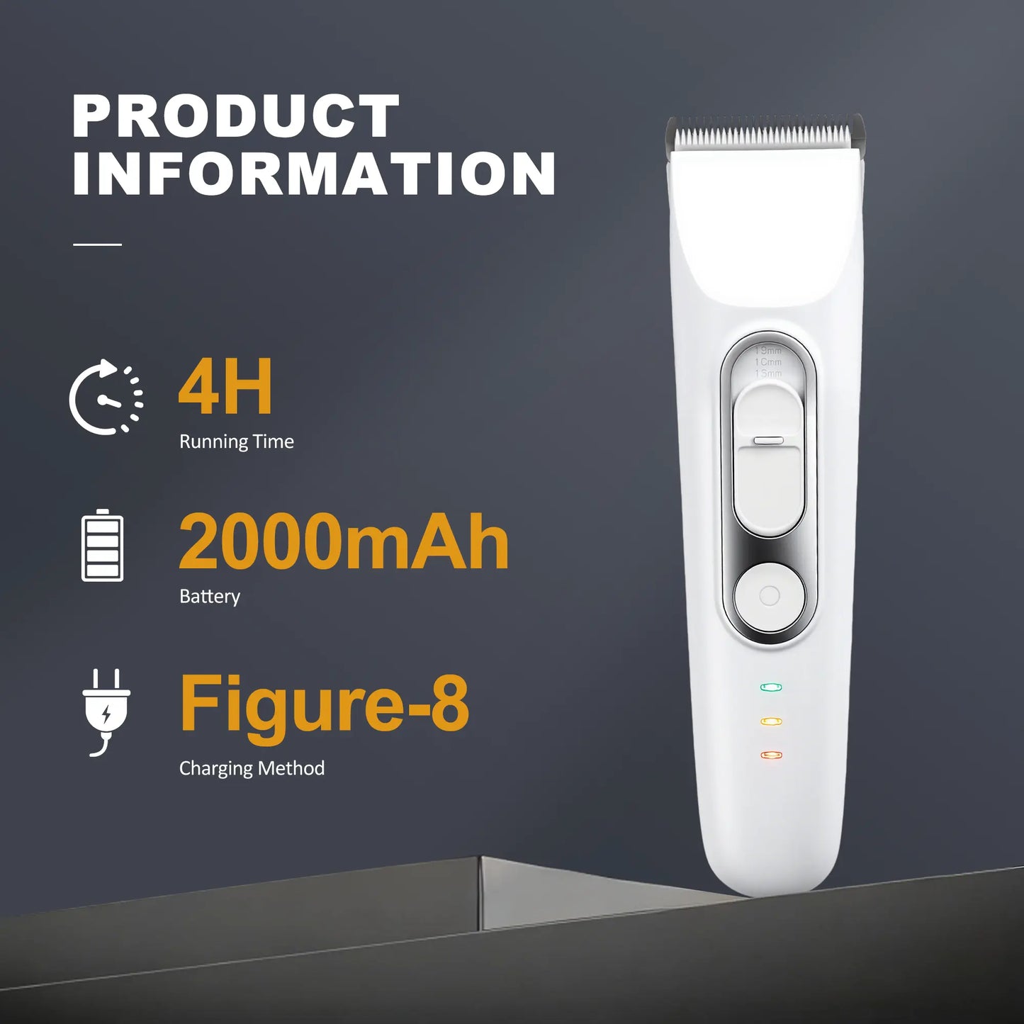 Pet Grooming Kit with 3-In-1 Function Includes 2 Trimmers 15 Accessories Positioning Combs High-Speed 5800 RPM Motor Rechargeable Battery Waterproof Durable Electric Pet Paw Trimmer Rechargeable Pet Trimmer Paw Grooming Trimmer
