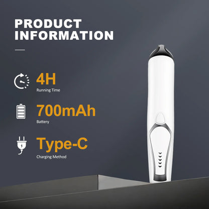 Pet Grooming Kit with 3-In-1 Function Includes 2 Trimmers 15 Accessories Positioning Combs High-Speed 5800 RPM Motor Rechargeable Battery Waterproof Durable Electric Pet Paw Trimmer Rechargeable Pet Trimmer Paw Grooming Trimmer