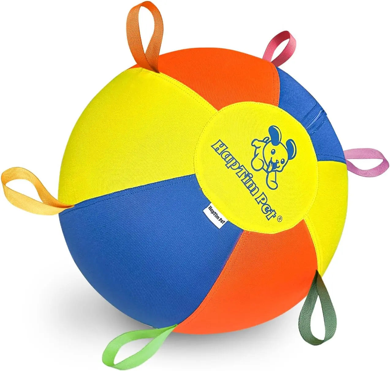 Hap Tim Herding Ball for Dogs Interactive Large Dog Ball with Handles Durable Outdoor Training Dog Toy for Medium to Large Dogs Corgis Australian Shepherd Cattle Dog Border Collie & Horses (NOT for Aggressive Chewing)