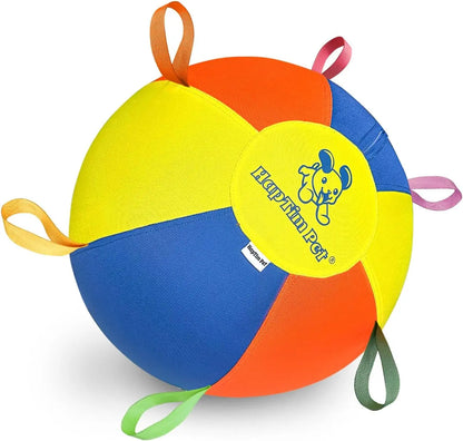Hap Tim Herding Ball for Dogs Interactive Large Dog Ball with Handles Durable Outdoor Training Dog Toy for Medium to Large Dogs Corgis Australian Shepherd Cattle Dog Border Collie & Horses (NOT for Aggressive Chewing)