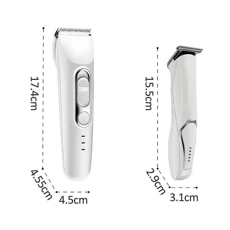 Pet Grooming Kit with 3-In-1 Function Includes 2 Trimmers 15 Accessories Positioning Combs High-Speed 5800 RPM Motor Rechargeable Battery Waterproof Durable Electric Pet Paw Trimmer Rechargeable Pet Trimmer Paw Grooming Trimmer