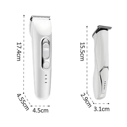Pet Grooming Kit with 3-In-1 Function Includes 2 Trimmers 15 Accessories Positioning Combs High-Speed 5800 RPM Motor Rechargeable Battery Waterproof Durable Electric Pet Paw Trimmer Rechargeable Pet Trimmer Paw Grooming Trimmer