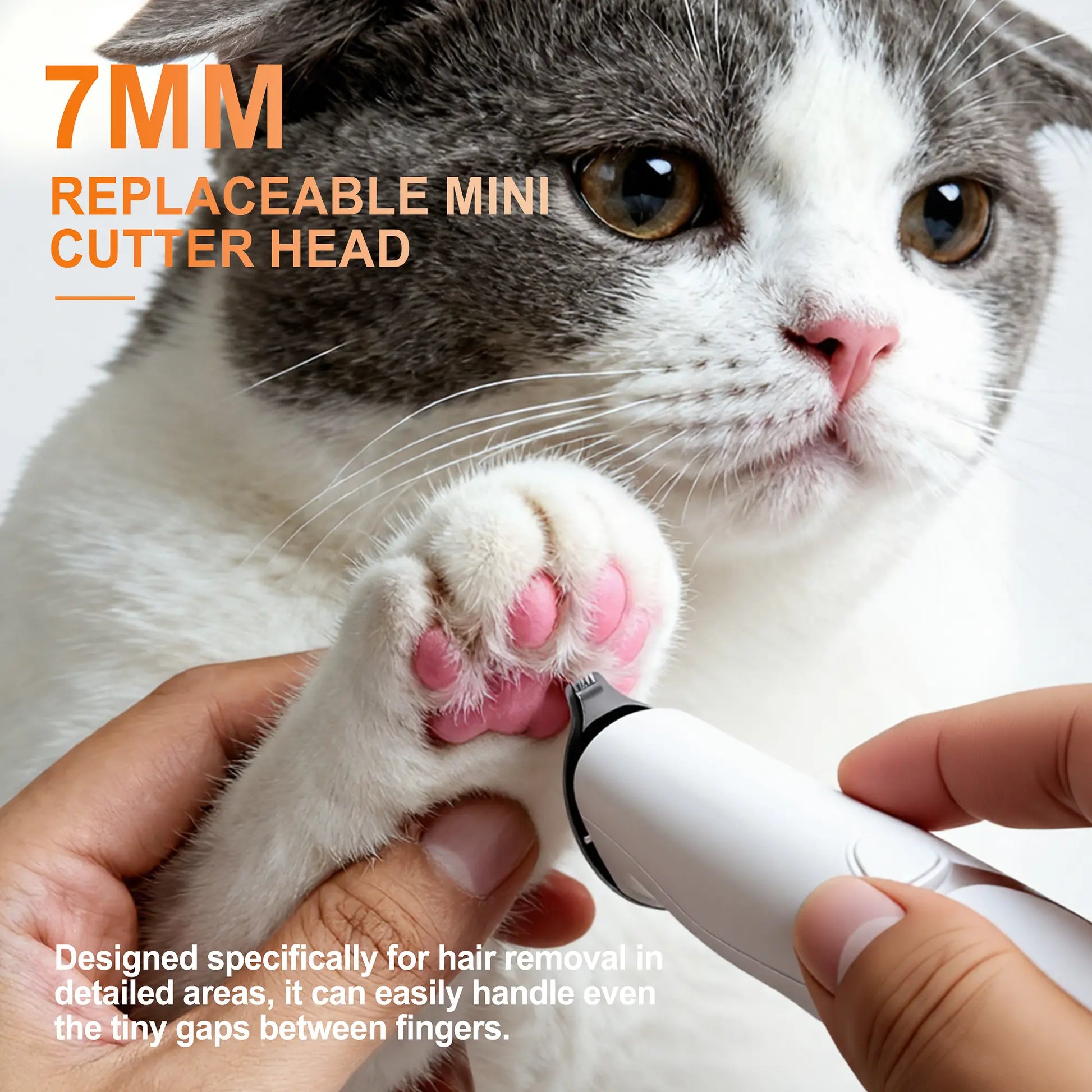 Pet Grooming Kit with 3-In-1 Function Includes 2 Trimmers 15 Accessories Positioning Combs High-Speed 5800 RPM Motor Rechargeable Battery Waterproof Durable Electric Pet Paw Trimmer Rechargeable Pet Trimmer Paw Grooming Trimmer