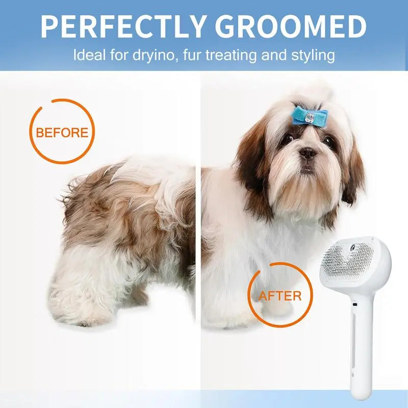 【Free Shipping】Pet Spray Hair Removal Comb, One Button Hair Removal Comb, Spray Odor Removal, Cat Brush, Dog Beauty Brush