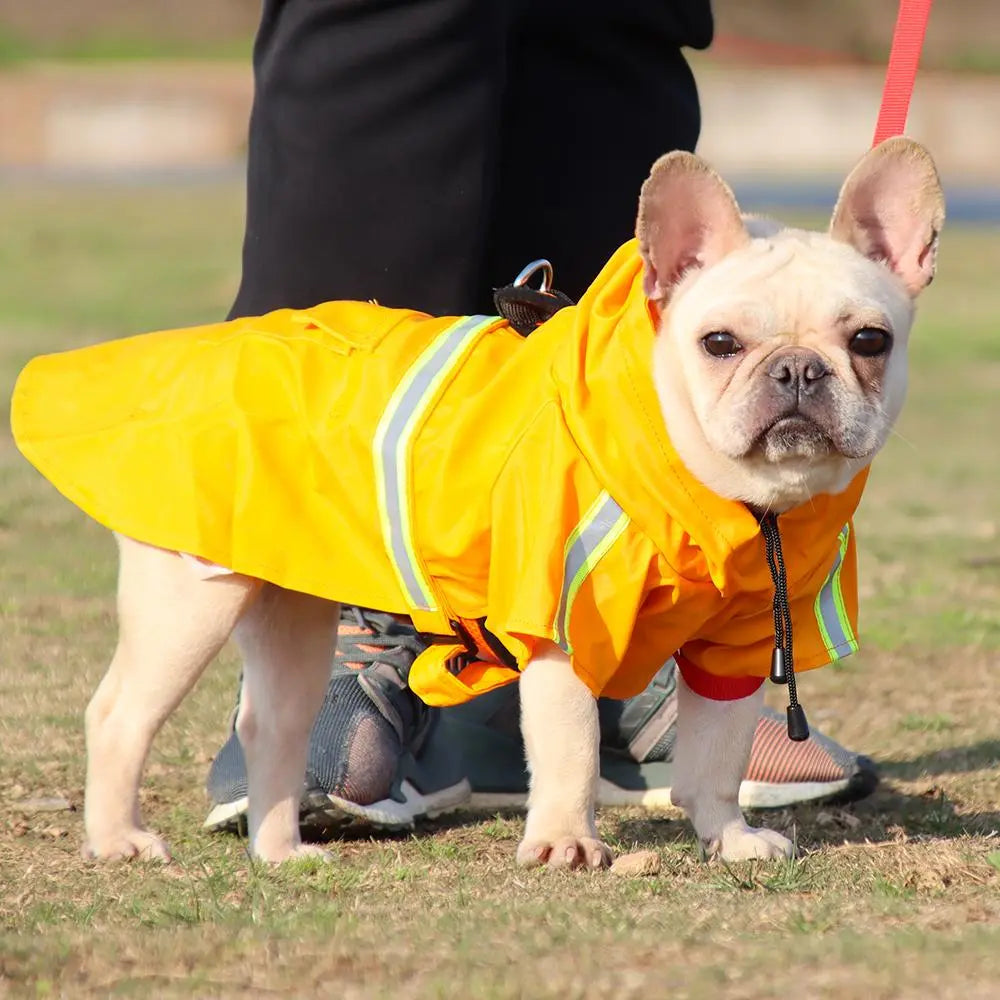 Reflective Strip Dog Raincoat, Waterproof Hooded Pet Raincoat, Breathable Outdoor Pet Raincoat for Small Medium Large Dogs, Dog Clothing, Clothes, Pet Supplies